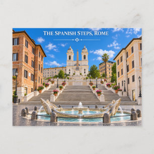 Cartão Postal Escadaria Espanhola Roma Itália