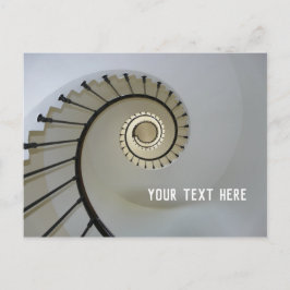 Cartão Postal Escadaria Espiral para Cima Caixas Personalizadas