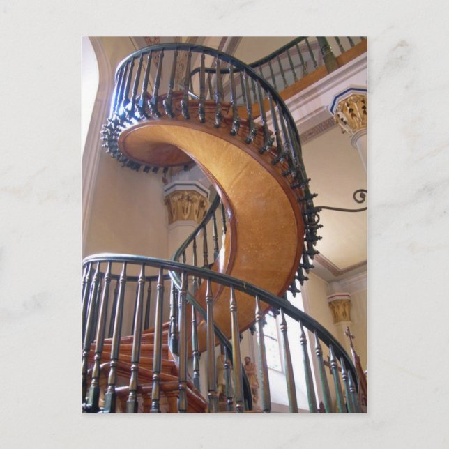 Cartão Postal Escadaria Miraculosa, Papais noeis da Capela Loret (Frente)