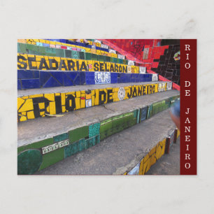 Cartão Postal escadaria selarón rio