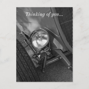 Cartão Postal Escala de Cinza de Roadster de 1930