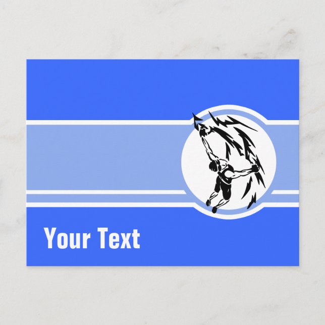 Cartão Postal Escala de Rock; Azul (Frente)