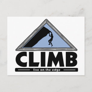 Cartão Postal Escalada de Rock