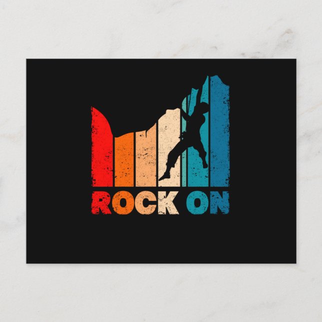 Cartão Postal Escalada Engraçada Camiseta Vintage Para Alpinista (Frente)