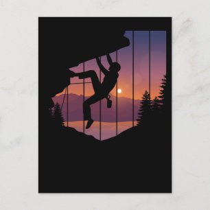 Cartão Postal Escaladores de Rock
