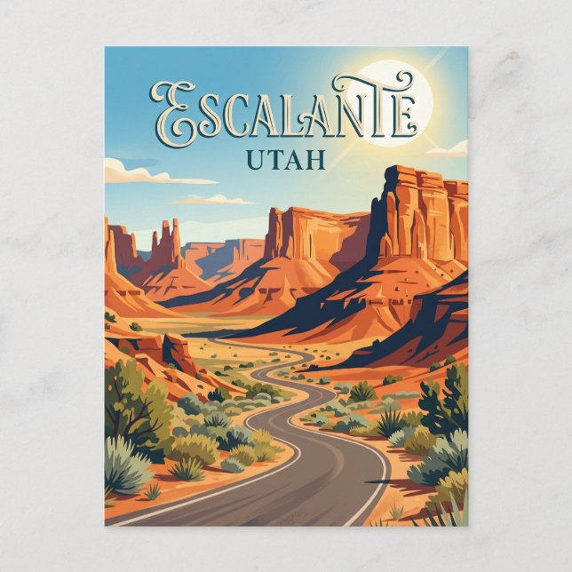 Cartão Postal Escalante EUA (Frente)