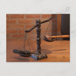Cartão Postal Escalas De Justiça
