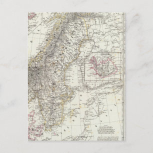 Cartão Postal Escandinávia, Suecia, Noruega