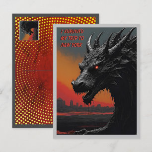 Cartão Postal Escapar no Estilo: Viagem de Arte Nó Personalizada