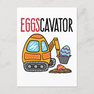 Cartão Postal Escavador de Páscoa do Eggscavator