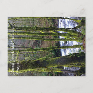 Cartão Postal Escoamento da Bridal Veil Falls, OR