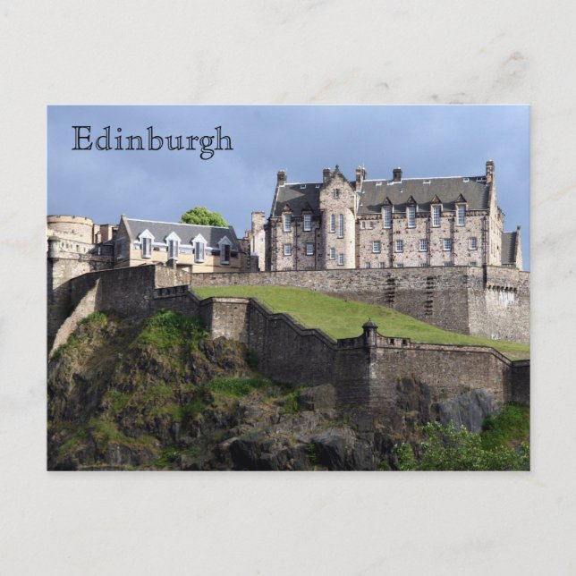 Cartão Postal escoceses do castelo de edinburgh (Frente)