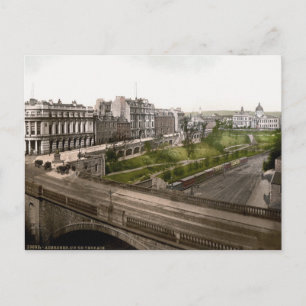 Cartão Postal Escócia Antiga, Aberdeen, Union Terrace