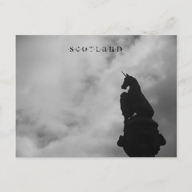 Cartão Postal Escócia - Cartão-postal Stirling (Unicórn Statue) (Frente)