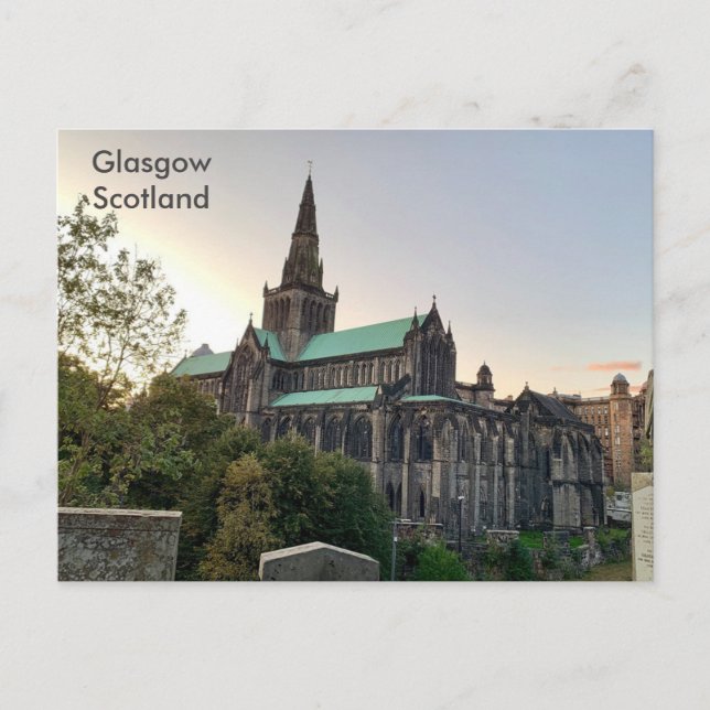 Cartão Postal Escócia, Catedral de Glasgow (Frente)