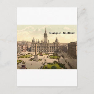 Cartão Postal Escócia Glasgow George Square (St.K.)