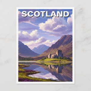 Cartão Postal Escócia Highlands Escocesas Castelo Viagem