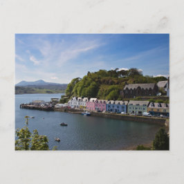 Cartão Postal Escócia - porto de Portree postal
