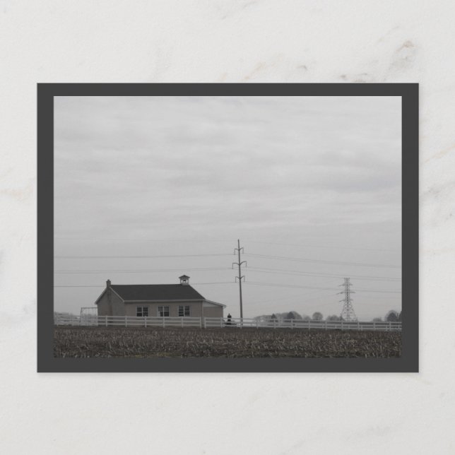 Cartão Postal Escola Amish (Frente)