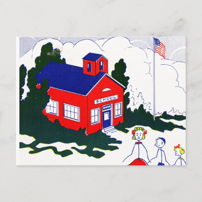 Cartão Postal Escola da Velha Hora (Frente)