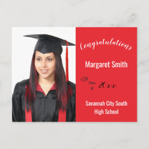 Cartão Postal Escola de Ano de Fotografia Personalizada do Forma