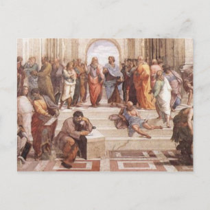 Cartão Postal Escola de Atenas