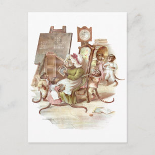 Cartão Postal Escola de Macacos