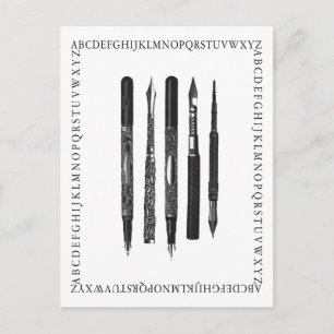 Cartão Postal Escola do alfabeto