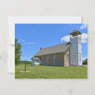 Cartão Postal Escola Histórica Buck Creek, Perry, Kansas