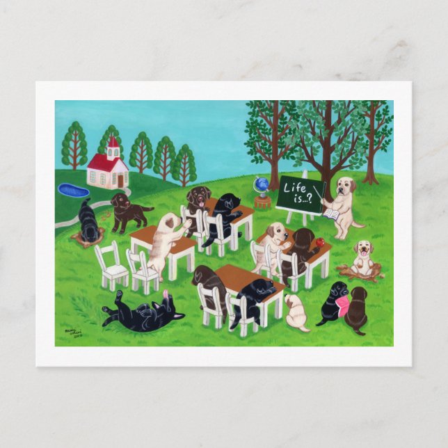 Cartão Postal Escola Labrador (Frente)