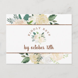 Cartão Postal Escolha de Refeição Rústica de Fazenda Fresca RSVP