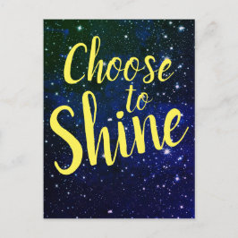 Cartão Postal Escolher Shine Stars Cosmos