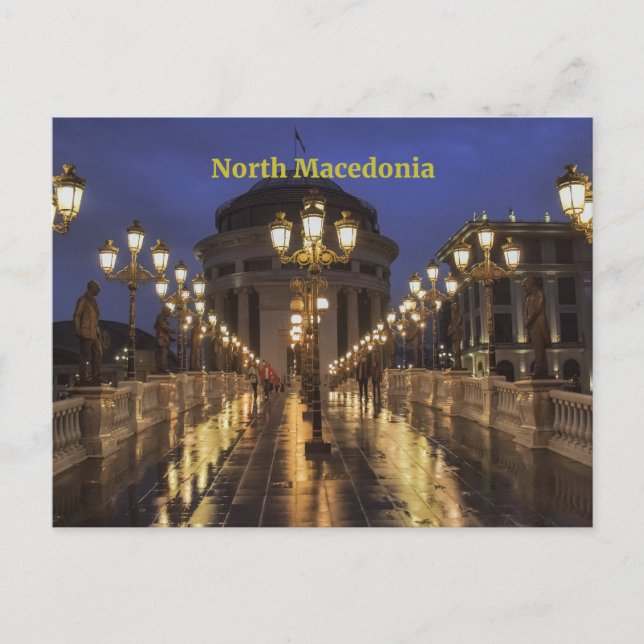 Cartão Postal Escópia, Macedônia do Norte (Frente)