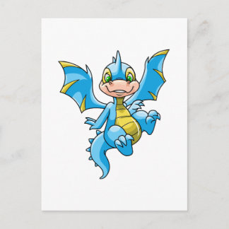 Cartão Postal Escorpião azul curioso