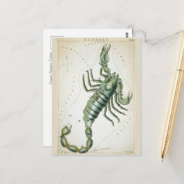 Cartão Postal Escorpião Cósmico Zodiac