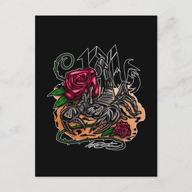 Cartão Postal Escorpião - Zodiac (Frente)