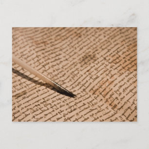 Cartão Postal Escrevendo Vintage