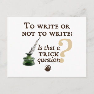 Cartão Postal Escrever ou Não Escrever
