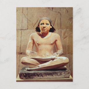 Cartão Postal Escriba sentado de pernas cruzadas