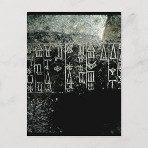 Cartão Postal Escrita cuneiforme