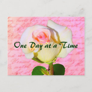 Cartão Postal Escrito com Rosa ODAT