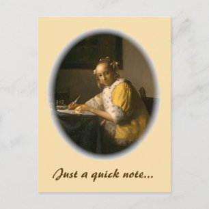 Cartão Postal Escritor de Letra Vermeer