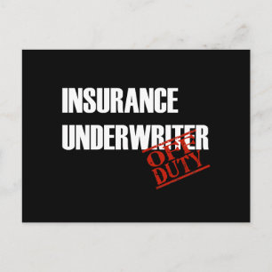 CARTÃO POSTAL ESCRITOR DE SEGUROS FORA DE SERVIÇO ESCURO