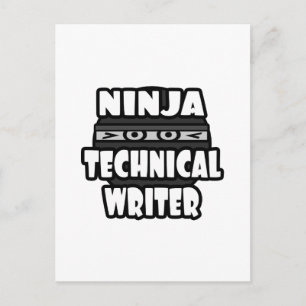 Cartão Postal Escritor Técnico Ninja