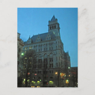 Cartão Postal Escritório antigo de Posto na noite Washington DC