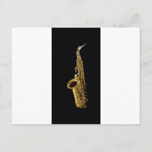 Cartão Postal Escritório de Carvão Saxofônico ~ Sax
