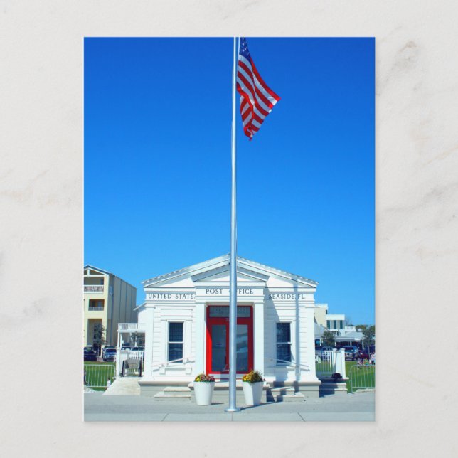 Cartão Postal Escritório de Posto dos EUA - Seaside, Flórida (Frente)