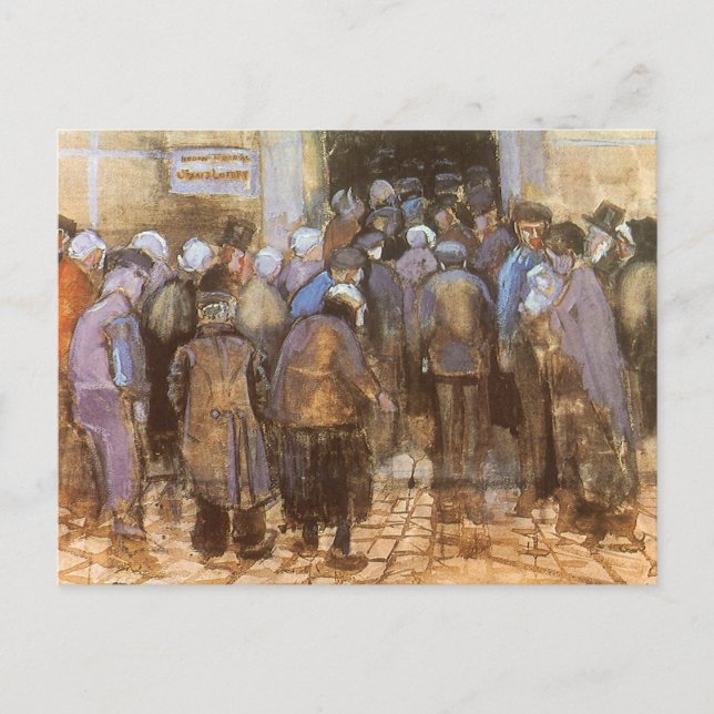 Cartão Postal Escritório Estadual de Loteria de Vincent van Gogh (Frente)