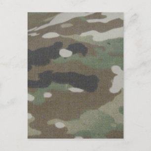 Cartão Postal Escritório uniforme de Camouflage Camo