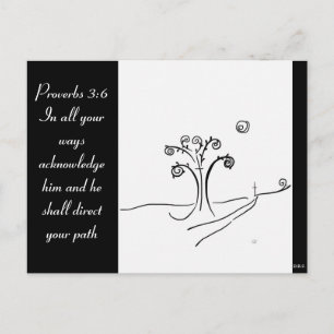 Cartão Postal Escritura com imagem design original